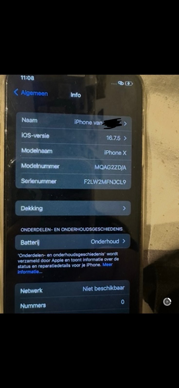 Iphone X, 256 GB, 75 %, IPhone X, Enlèvement