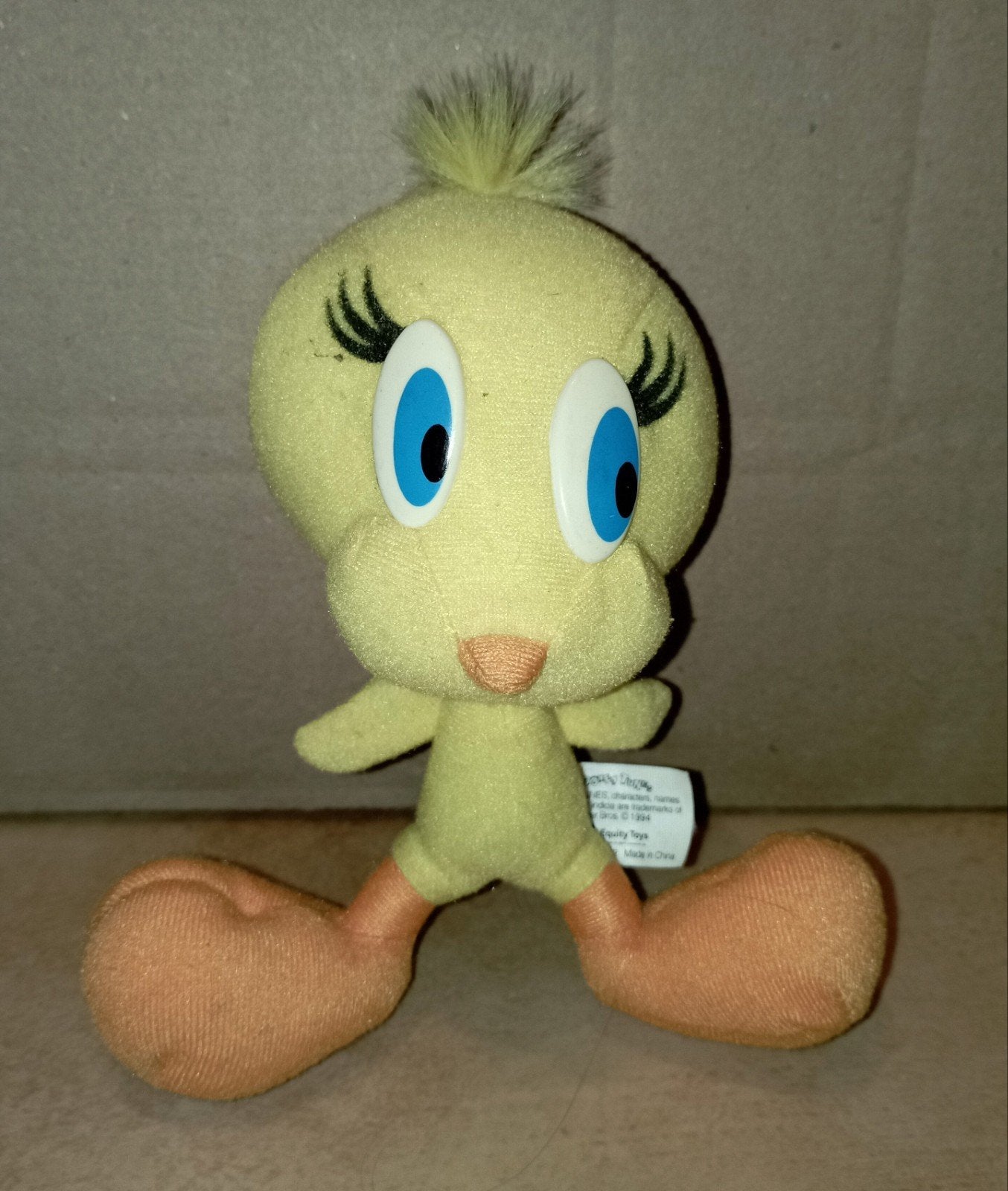 Knuffel Looney Tunes Tweety (1994), Avec étiquette, Jaune, Enlèvement ou Envoi, Overige karakters