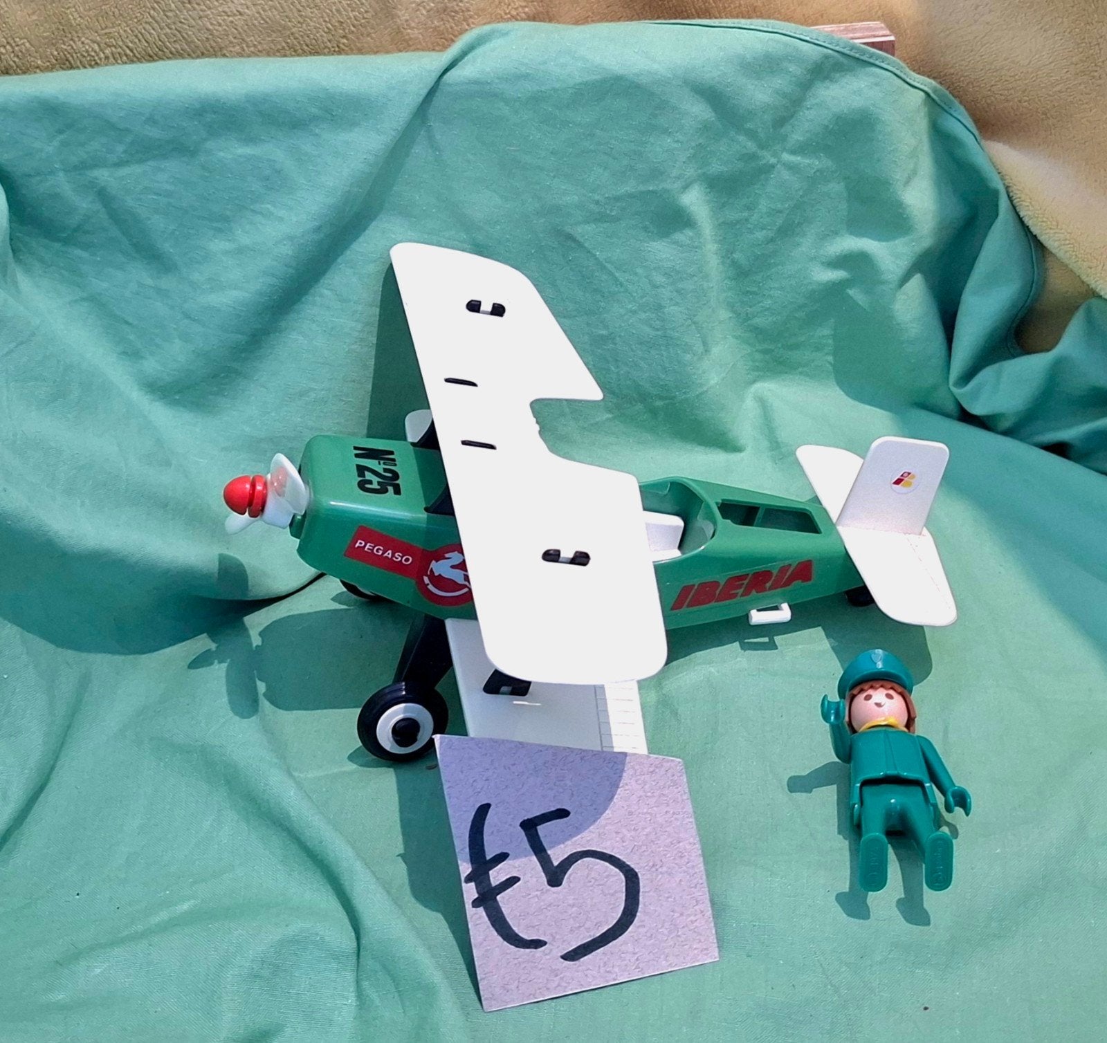 Playmobil vliegtuig, Ophalen