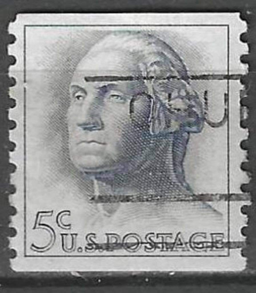 États-Unis 1962/1963 - Yvert 741b - George Washington (ST), Envoi, Affranchi