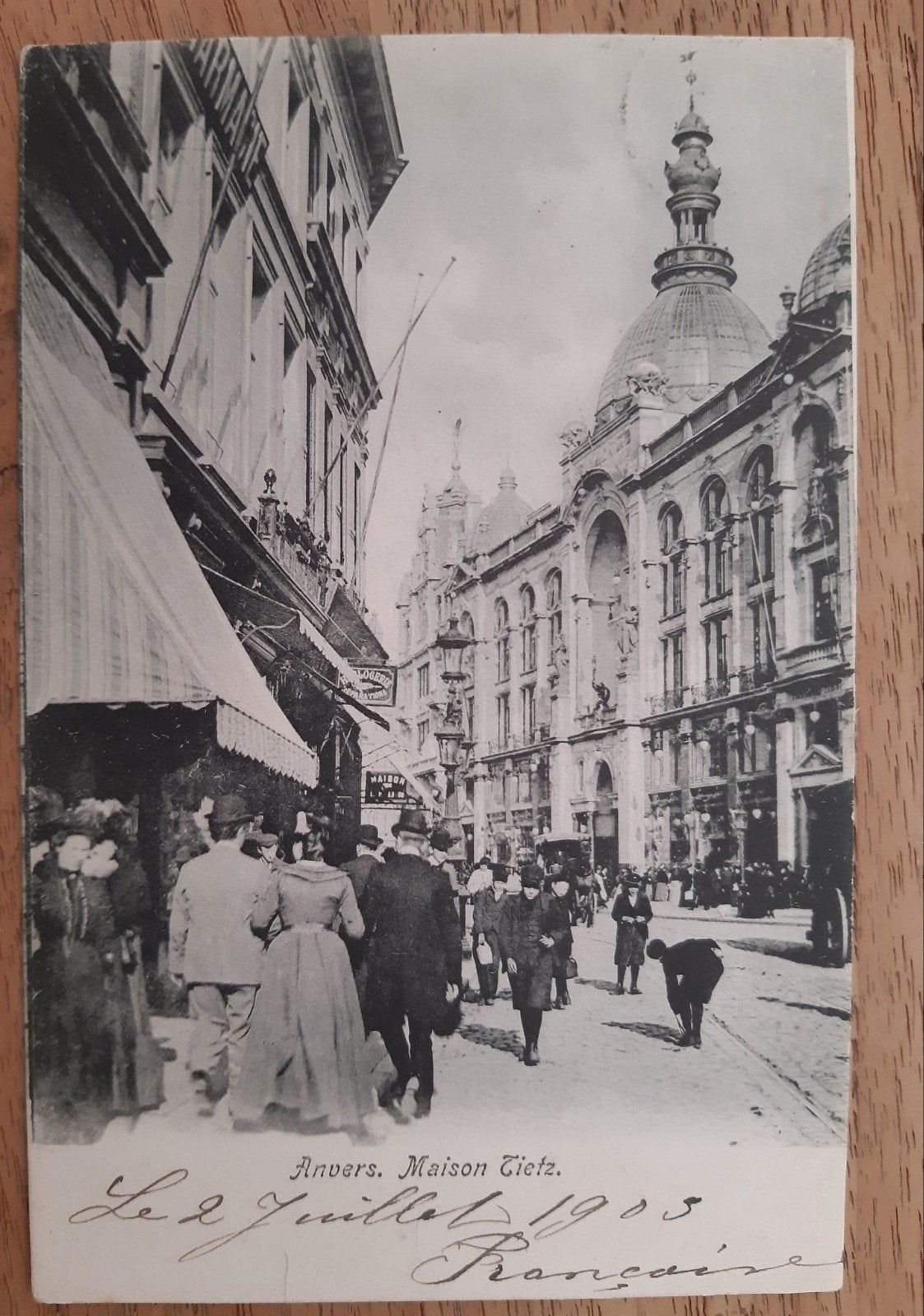 Postkaart ANTWERPEN MAISON TIETZ ZELDZAAM, Verzamelen, Postkaarten | België, Ophalen of Verzenden, Antwerpen