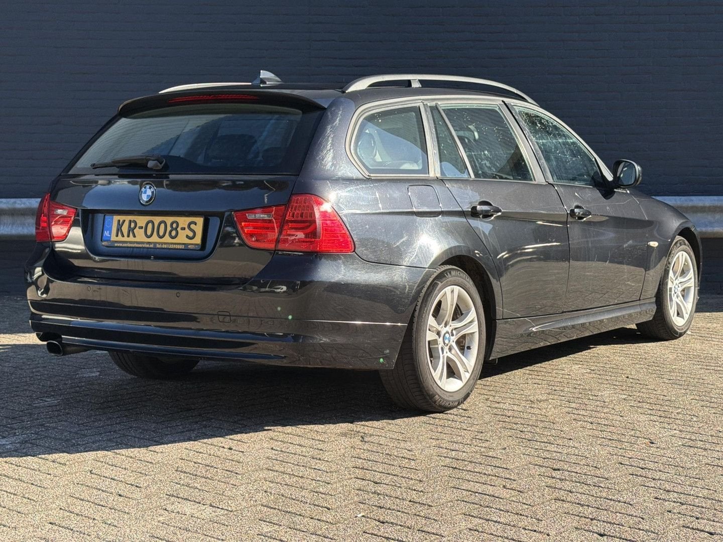 BMW 320 3-serie Touring 320d Efficient Dynamics Edition Luxu, Auto's, Zwart, Zwart, Bedrijf, 130 g/km