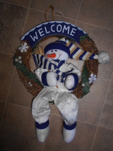 Mooie rieten deurhanger Kerstmis, Diversen, Ophalen of Verzenden, Zo goed als nieuw