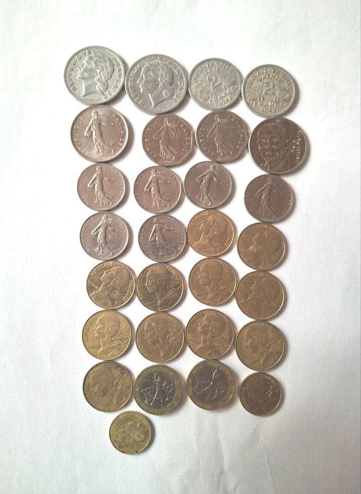 Lots de pièces monnaie ancienne français, Enlèvement ou Envoi