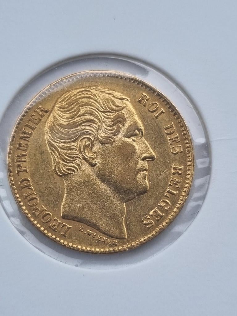 20 francs Leopold I 1865, Timbres & Monnaies, Monnaies | Belgique, Monnaie en vrac, Or, Enlèvement, Or