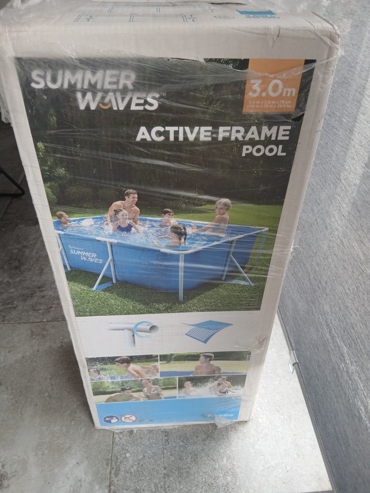 NIEUW NOG IN VERPAKKING ZWEMBAD 2M / 3M / 75H, Tuin en Terras, Ophalen