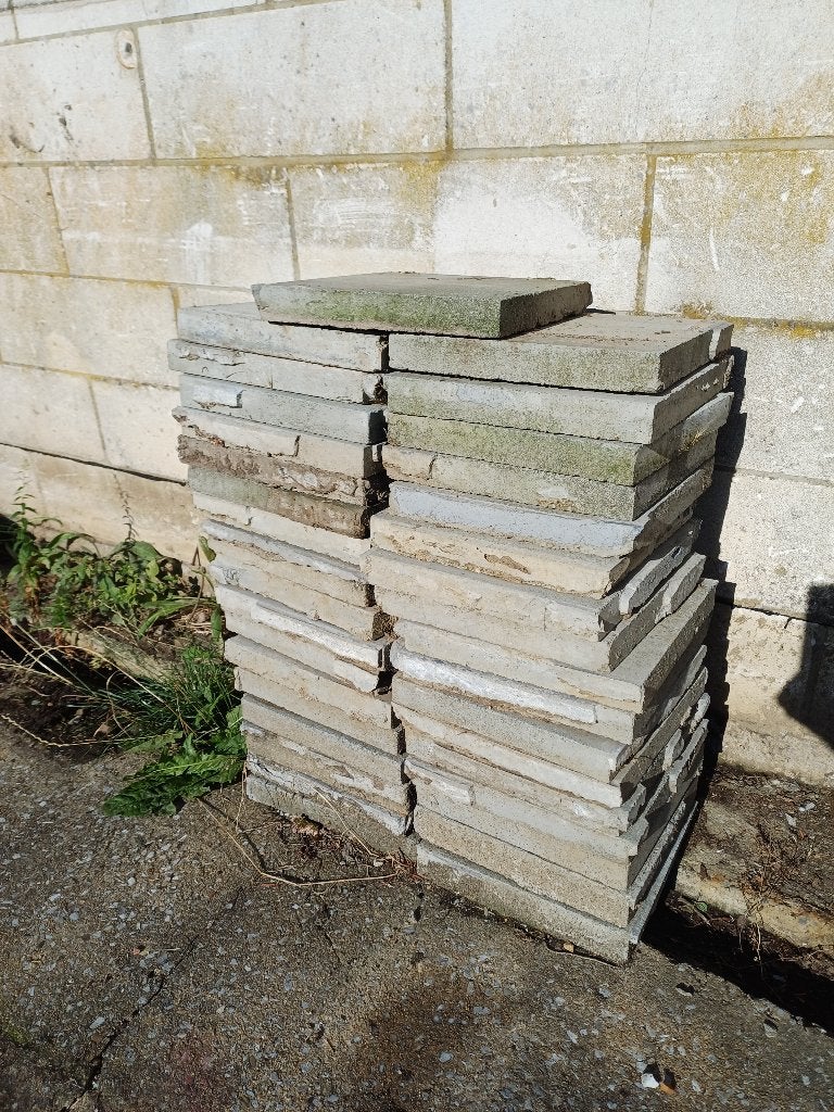 Gratis stoepdallen, Ophalen, Gebruikt, Minder dan 5 m², Beton