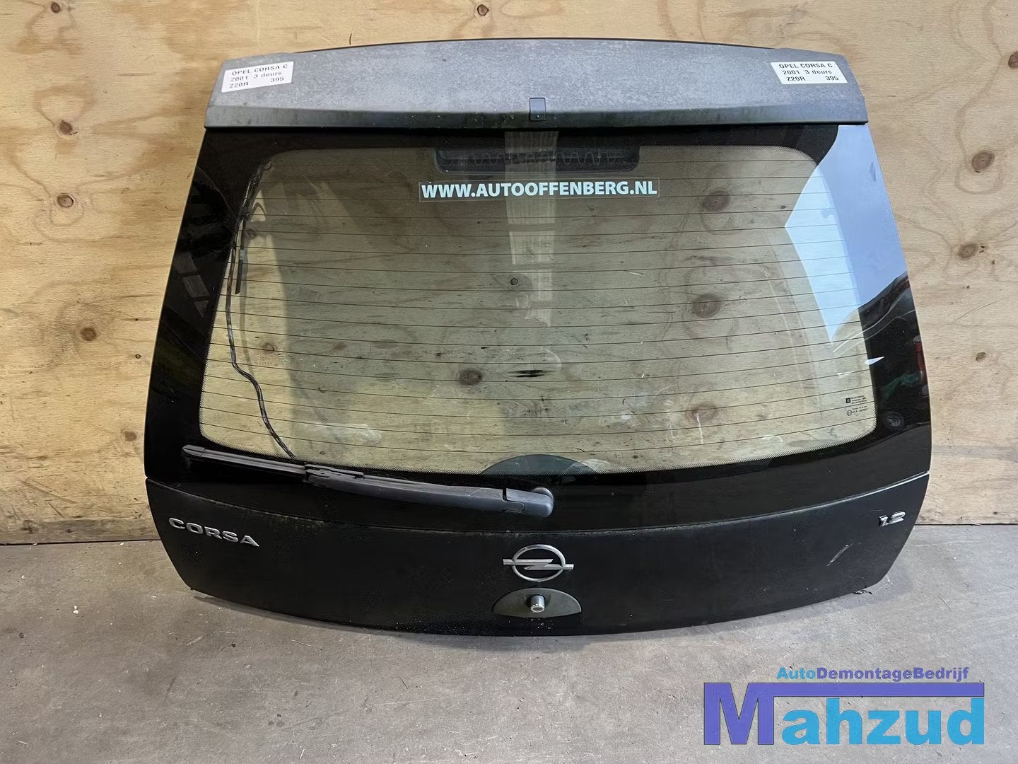 OPEL CORSA C Zwart Z20R Achterklep 2000-2004, Arrière, Opel Automobile GmbH, Porte, Opel