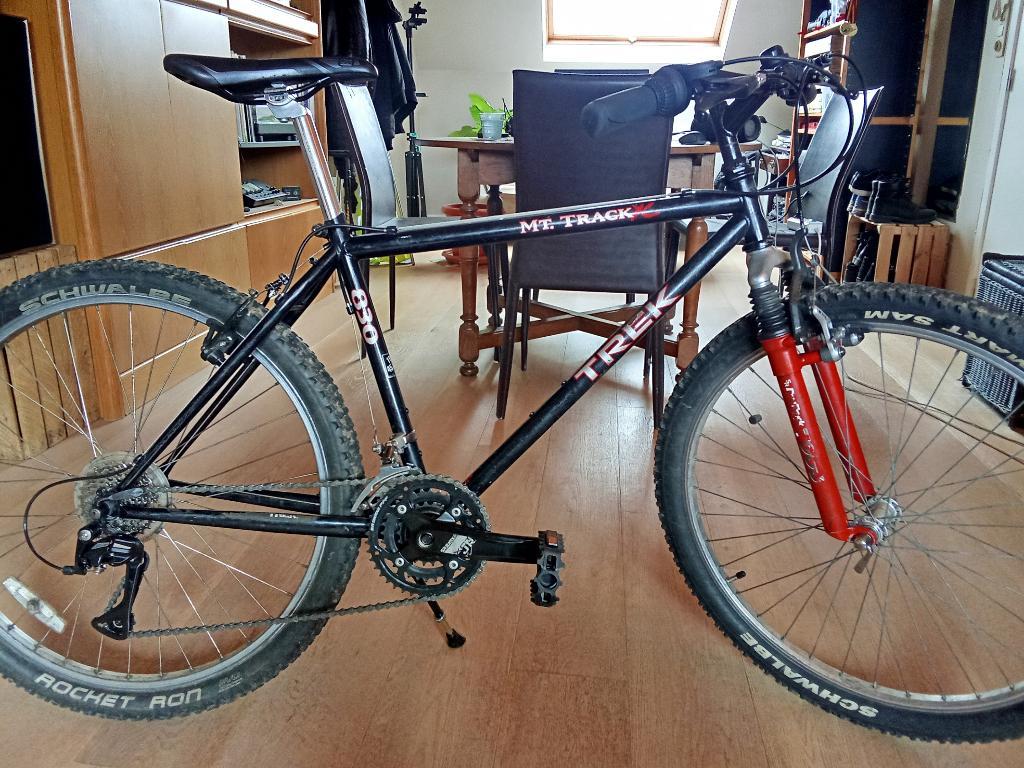 Trek Mt Track 830-fiets (frame van 45,5 cm), Ophalen, Hardtail, 45 tot 49 cm, Zo goed als nieuw