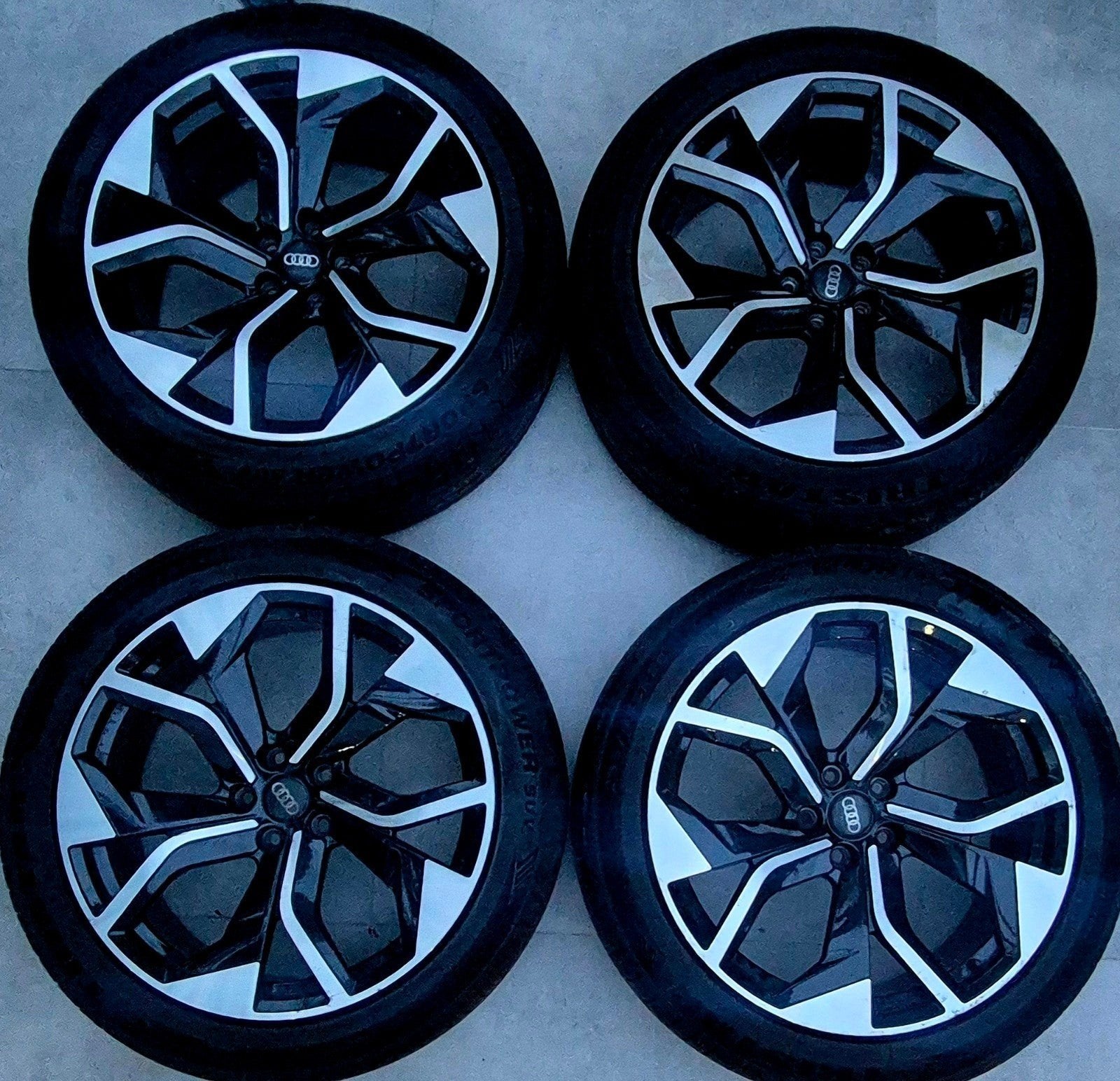 AUDI 20 INCH VELGEN MET BANDEN 5x112, Auto-onderdelen, Banden en Velgen, Ophalen, Banden en Velgen, 20 inch, Zomerbanden