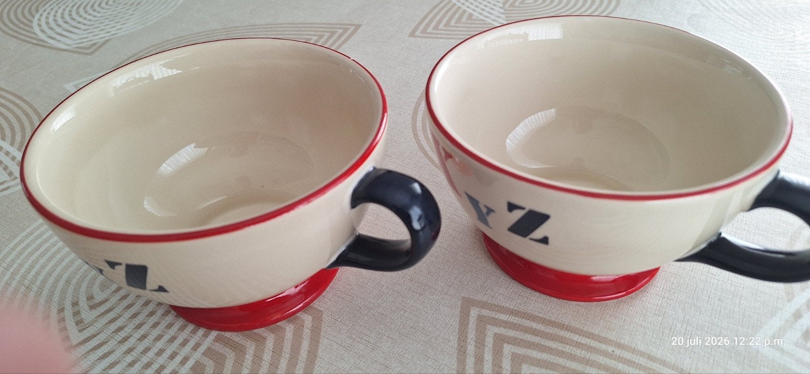 GRATIS 2 grote tassen kommen, Huis en Inrichting, Keuken | Servies, Ophalen, Kom(men)
