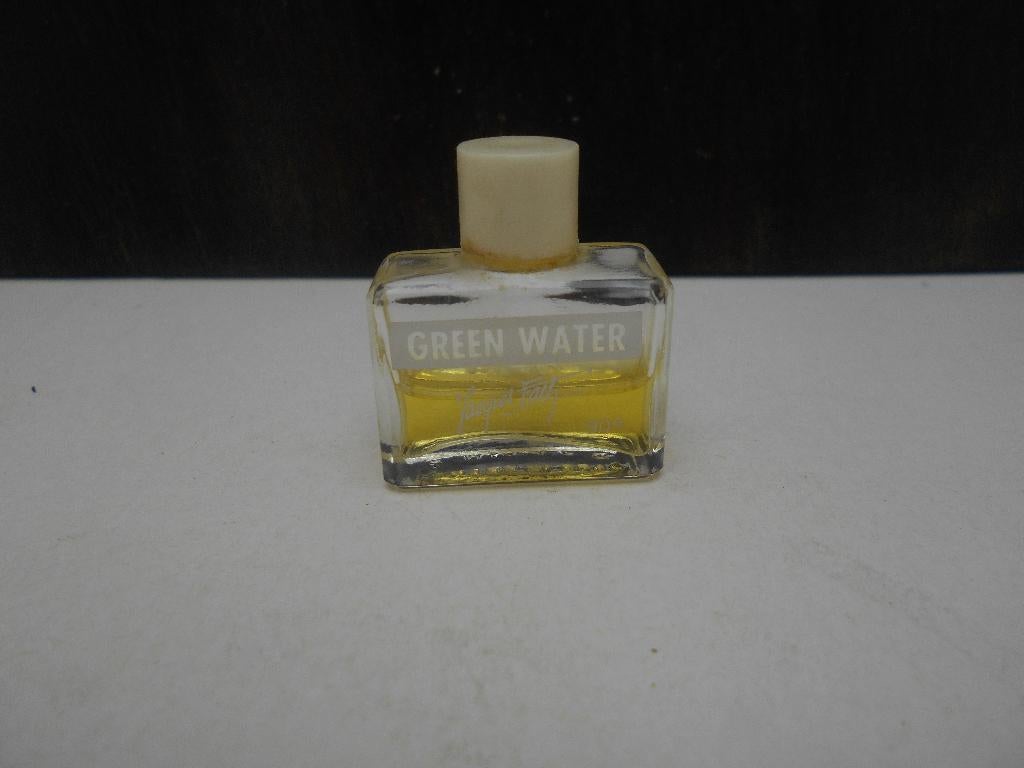 ancienne miniature parfum Green water Jacques Fath, Enlèvement ou Envoi, Utilisé, Miniature