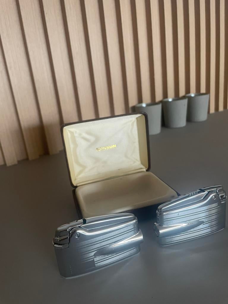 2 Splinternieuwe Vintage Ronson aanstekers Chroom., Enlèvement ou Envoi, Neuf, Briquet