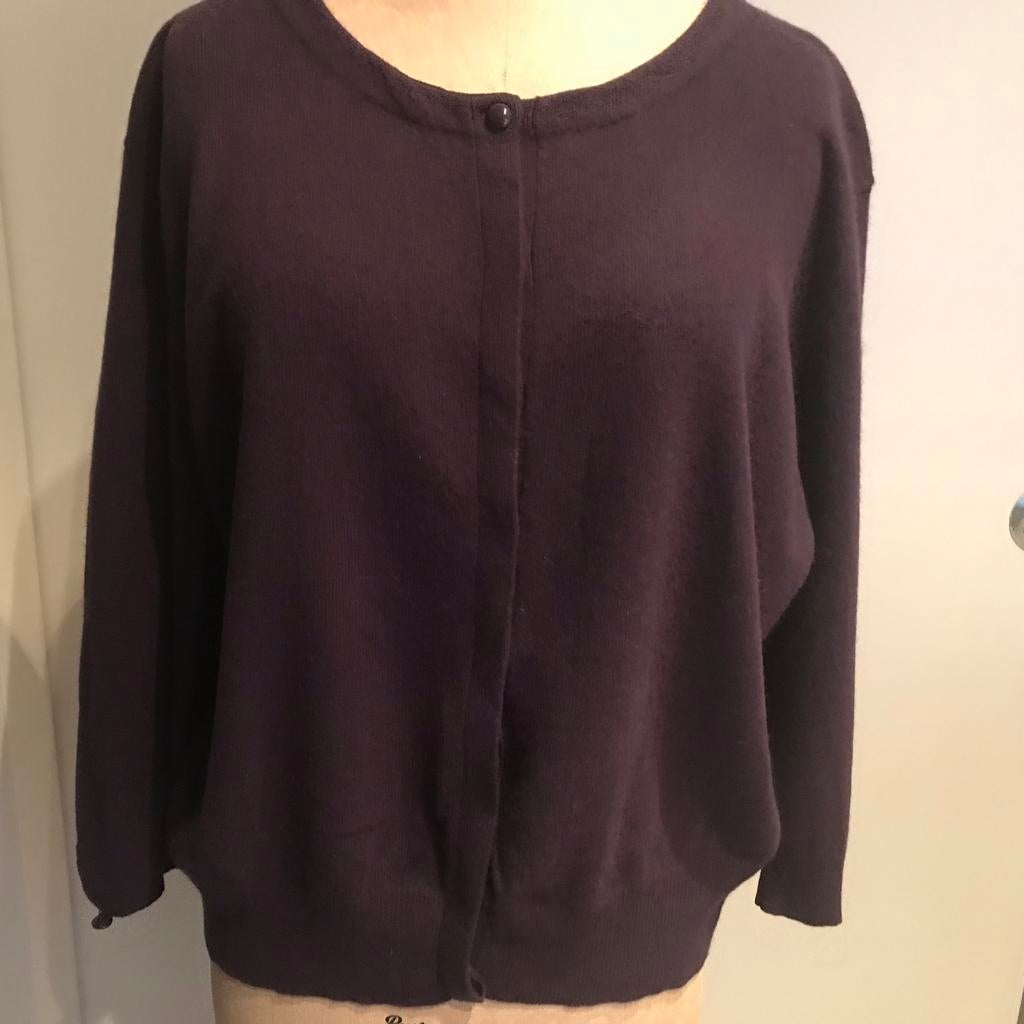 Magaschoni, gilet 100% kasjmier, maat L, Magaschoni, Ophalen of Verzenden, Maat 42/44 (L), Paars