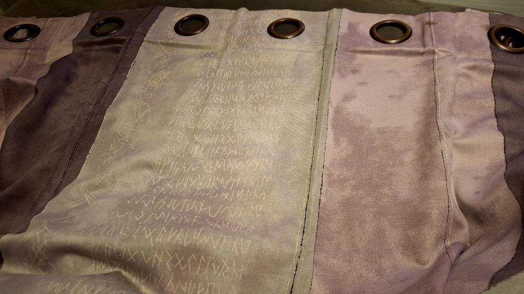 Paire de tentures couleur lilas H 163 x L 200, Enlèvement, Comme neuf