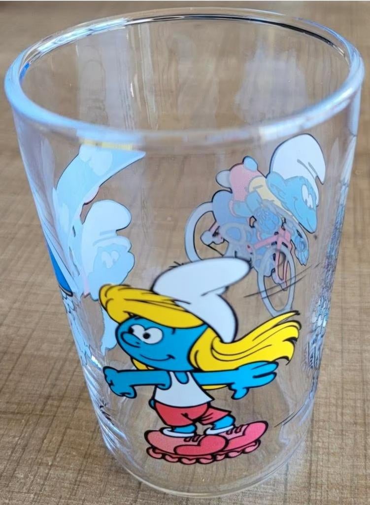De Smurfen: drinkglas, Collections, Enlèvement ou Envoi, Schtroumpfs, Comme neuf, Ustensile