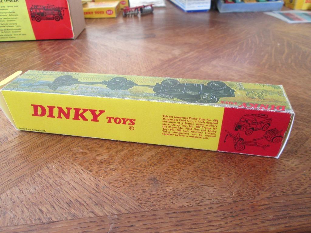 Boite Vide Repro Dinky Toys # 697 "25 Pounder Field Gun Set", Enlèvement ou Envoi, Dinky Toys
