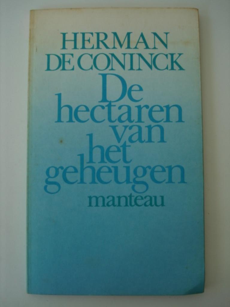 BK1. Herman de Coninck De hectaren van het geheugen Manteau, Boeken, Gelezen, Verzenden, Eén auteur, Herman de Coninck