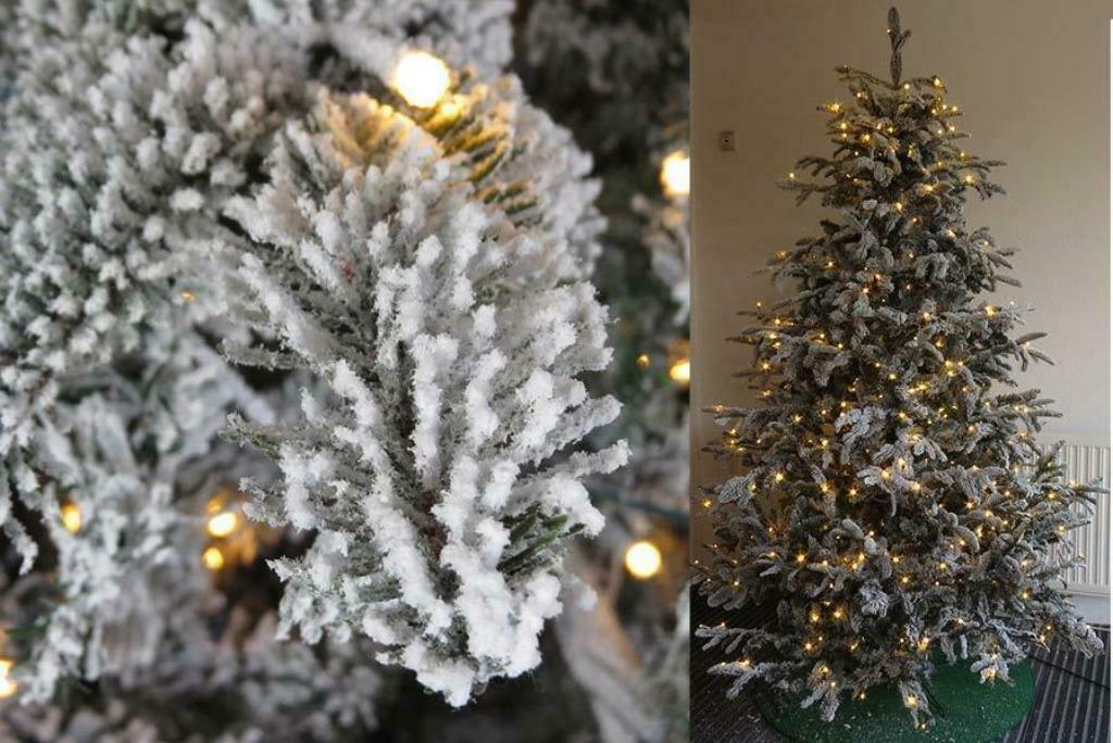 Groene Kunst-Kerstboom Met Sneeuw 215cm Incl. Verlichting!, Ophalen of Verzenden, Nieuw