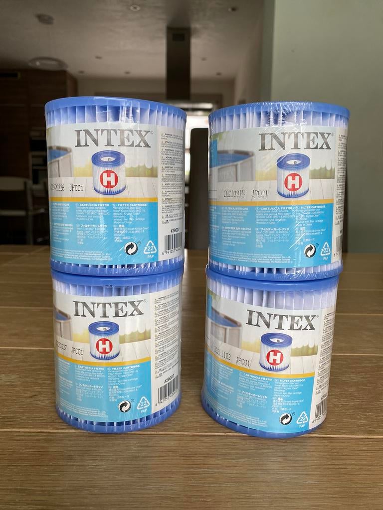 Intex zwembad filtercartridge Type H (29007) 4 stuks, Ophalen of Verzenden, Nieuw, Filter