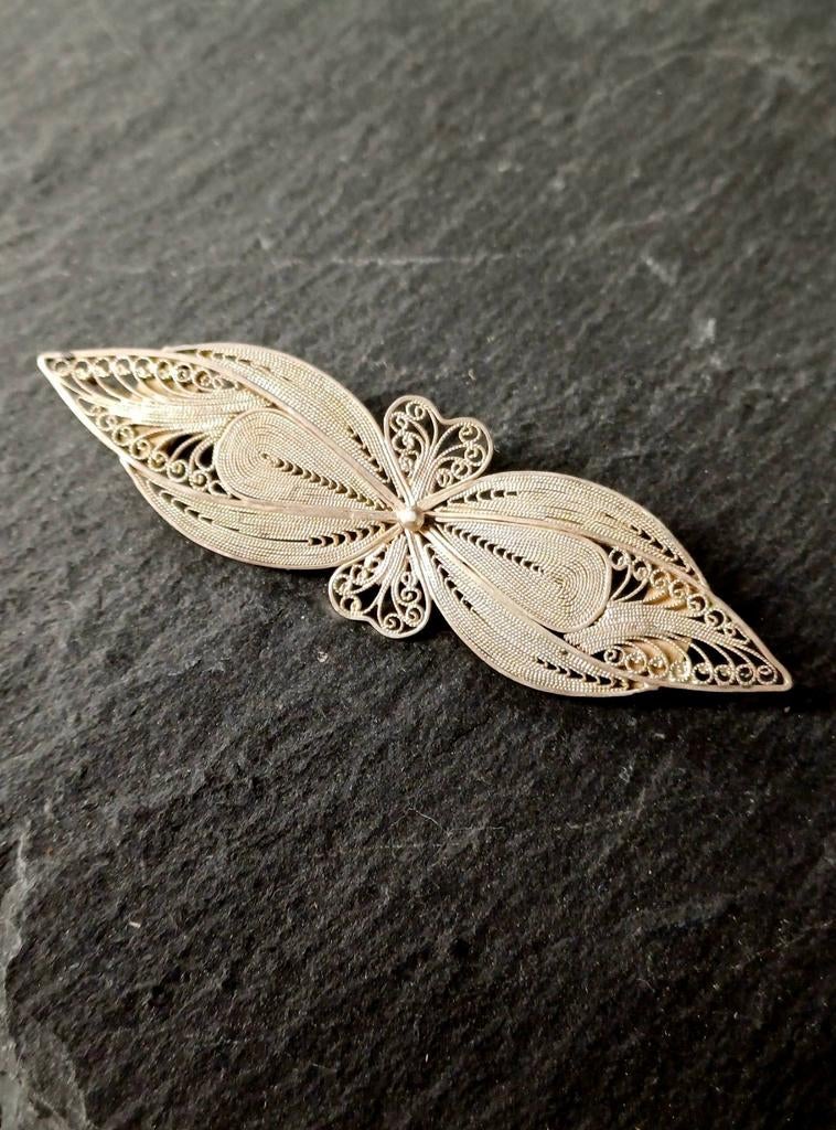 Bijou régional néerlandais ancien en argent filigrané, Enlèvement ou Envoi, Argent