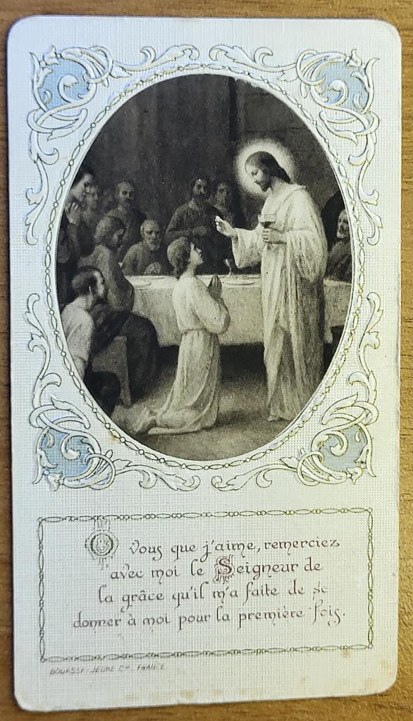 BOUASSE-JEUNE Cie - Le Communiant (André SCIEUR 1939), Ophalen of Verzenden, Bidprentje