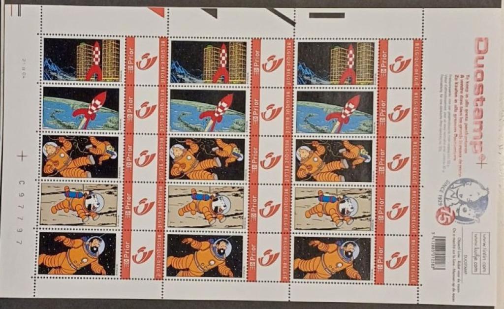 duostamp Tintin Lune, Enlèvement