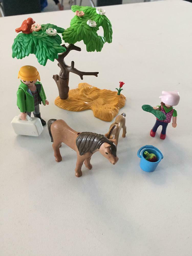 Paard met dierenarts Playmobil, Ophalen of Verzenden, Gebruikt
