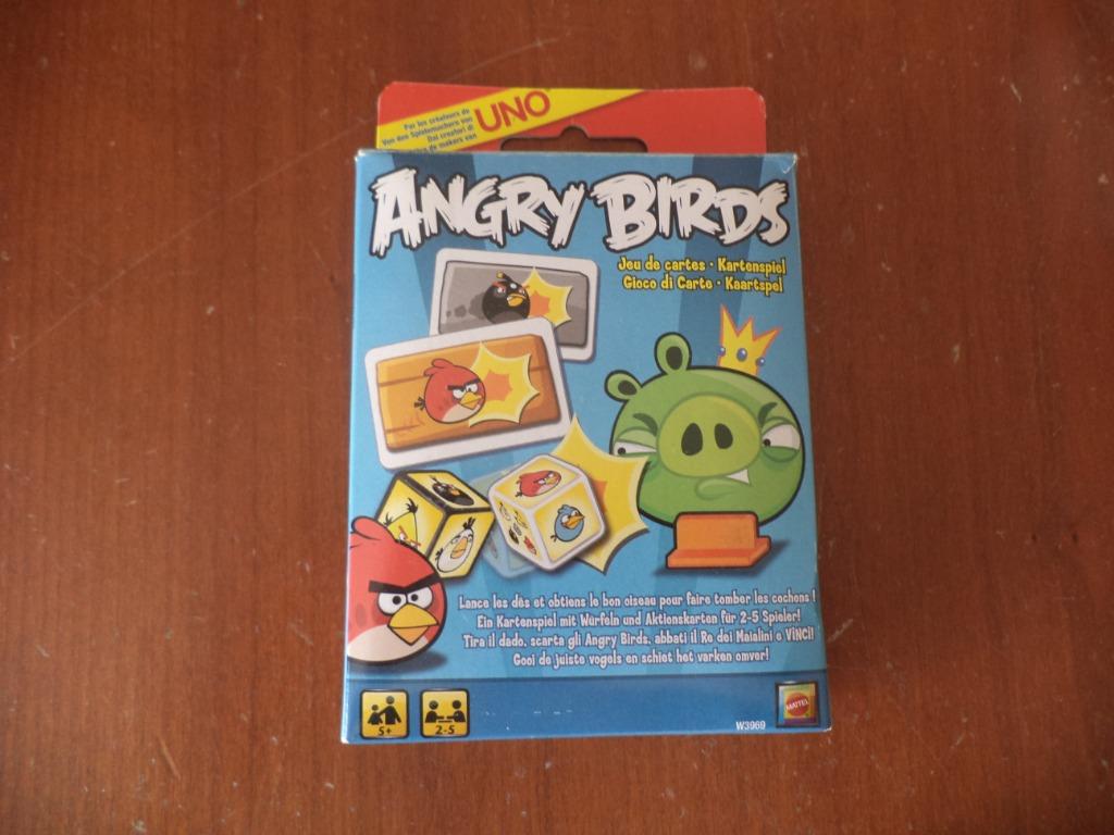 ANGRY BIRDS kaartspel met dobbelsteen, Een of twee spelers, Ophalen of Verzenden, Zo goed als nieuw, Mattel