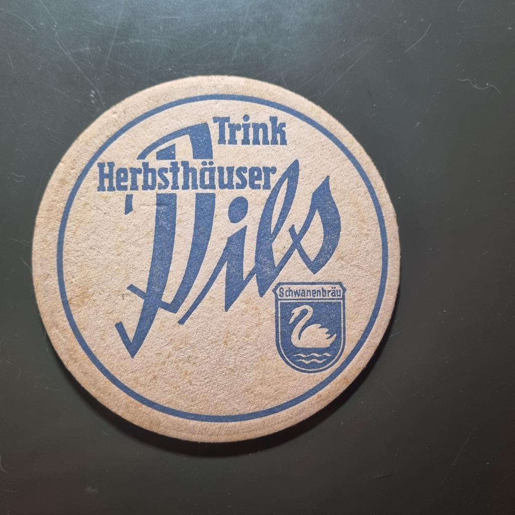 Sous Bock Schwanenbräu, Ophalen of Verzenden, Gebruikt, Viltje(s), Overige merken