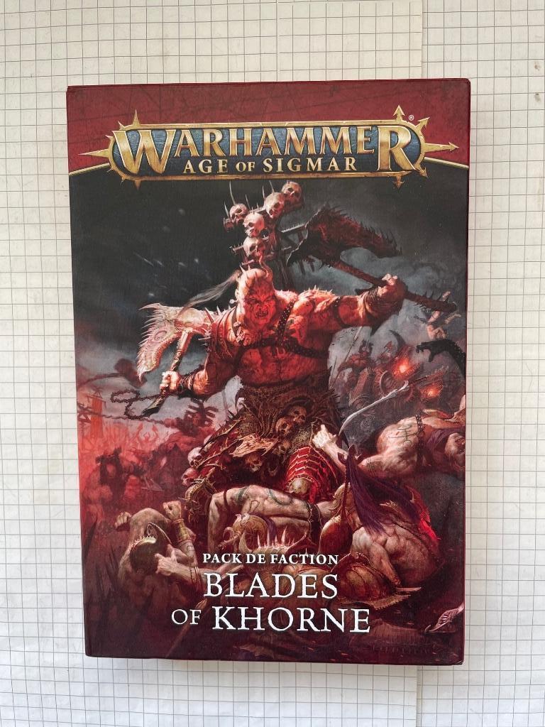 Pack de faction Blades of Khorne en français pour AoS V4, Ophalen of Verzenden, Zo goed als nieuw, Warhammer, Accessoires