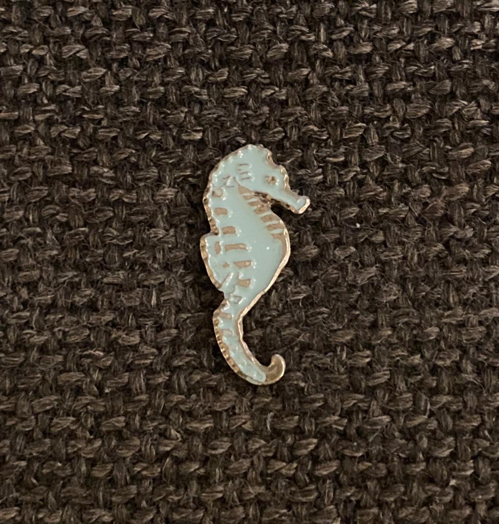 PIN - ZEEPAARDJE - CHEVAL DE MER - SEA HORSE, Verzenden, Gebruikt, Dier of Natuur, Speldje of Pin