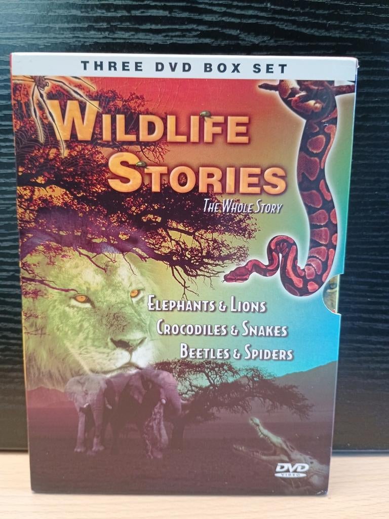 3 DVD-BOX "WILDLIFE STORIES", Alle leeftijden, Ophalen of Verzenden, Zo goed als nieuw, Natuur