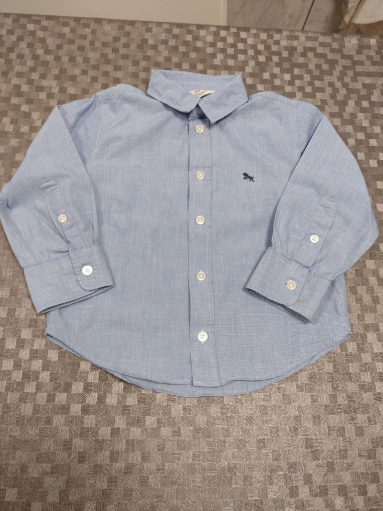 mooi blauw hemdje maat 92 - In goede staat, Kinderen en Baby's, Kinderkleding | Maat 92, Ophalen, H&M, Overhemd of Blouse, Zo goed als nieuw