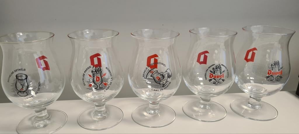Duvel bierglazen, Ophalen of Verzenden, Zo goed als nieuw