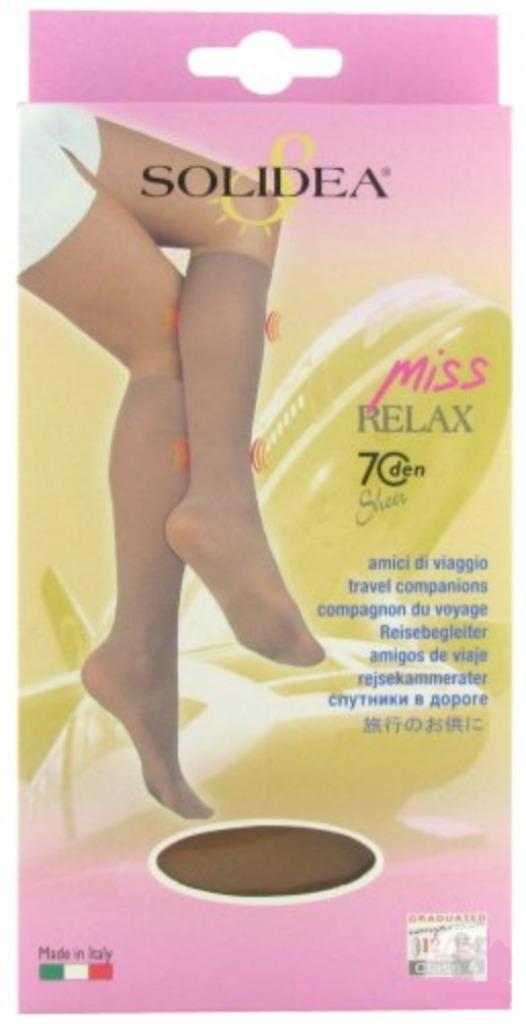 Mis-bas transparent Solidea Miss Relax 70/chaussettes voyage, Kousenvoetjes en Kniekousjes, Maat 35 t/m 38, Nieuw, Ophalen of Verzenden
