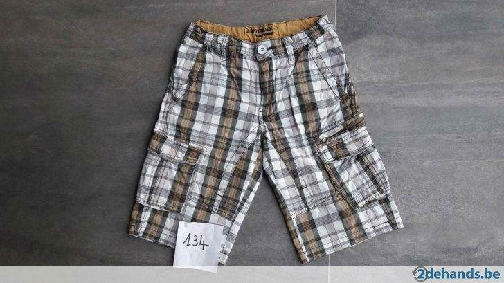 Short geruit - Maat 134/140, Enlèvement ou Envoi, Utilisé, Garçon, Pantalon