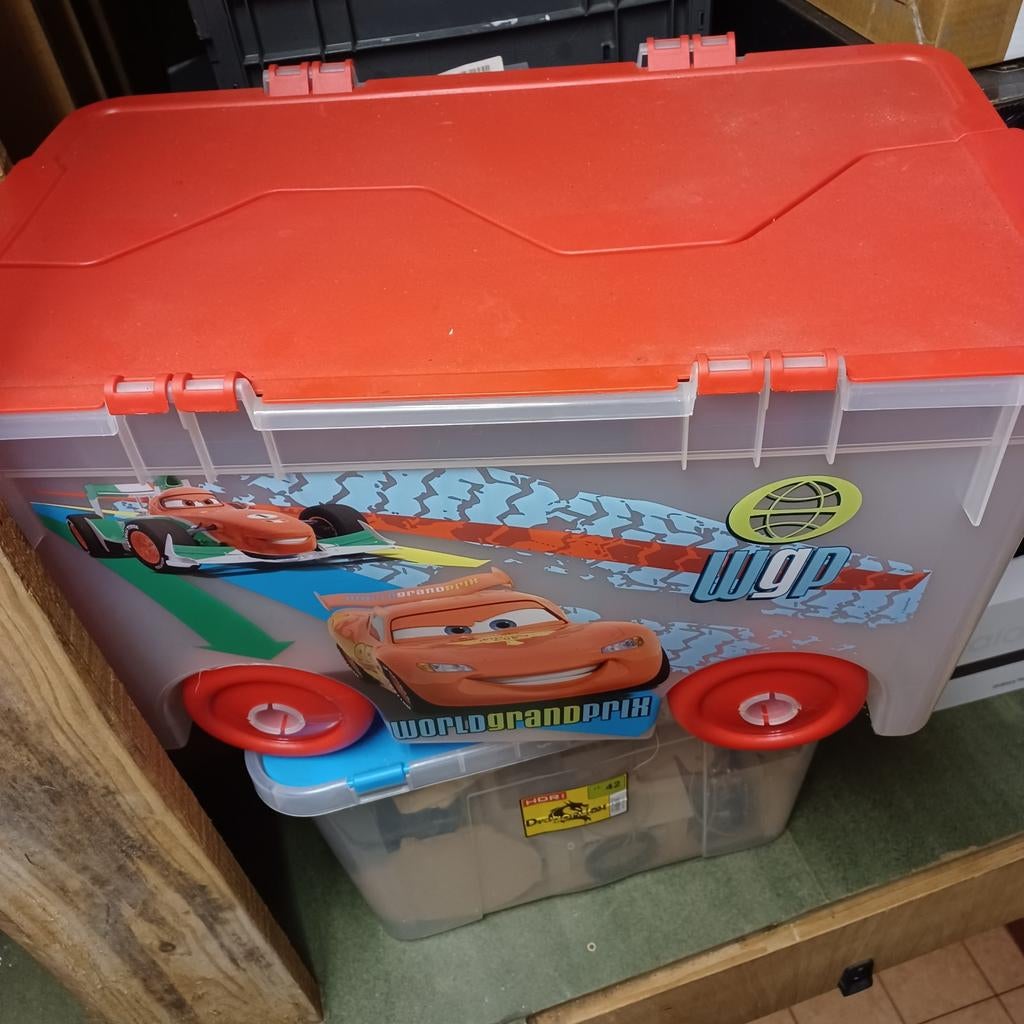 Opbergbox cars op wielen,  52l, Enlèvement, Utilisé