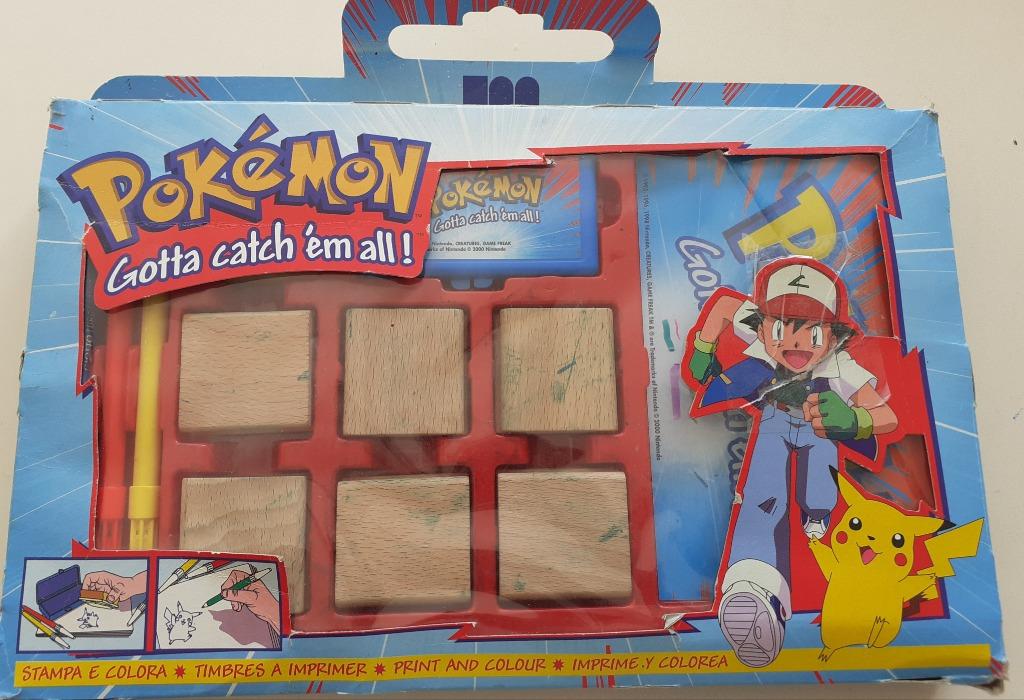POKÉMON 7 cachets à imprimer et à colorier, Enlèvement, Utilisé, Papier, Carnet de croquis ou à dessin