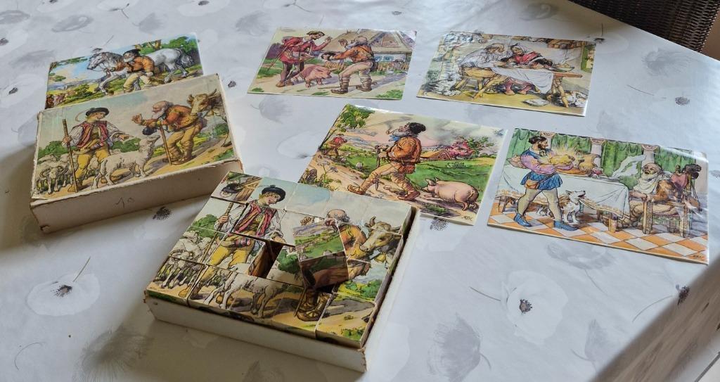 Vieux puzzle en forme de cube, Enlèvement, Moins de 500 pièces, Utilisé, Autres types