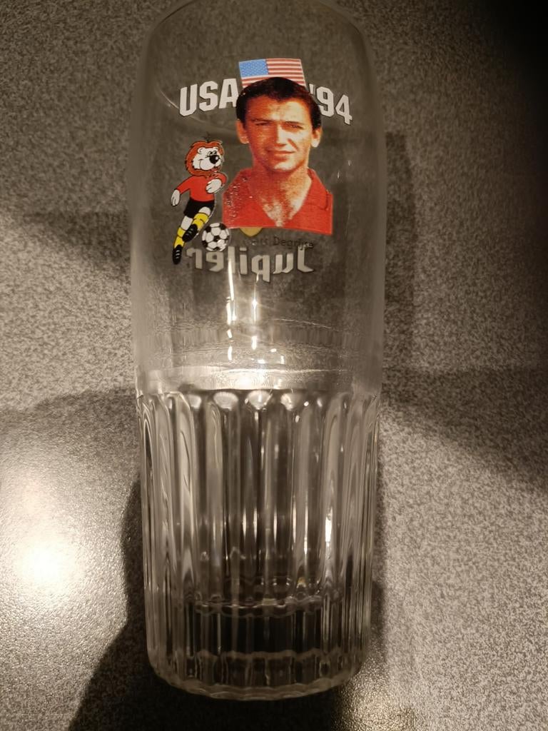 Verre Jupiler Marc Degryse - Red Devils, Enlèvement, Comme neuf