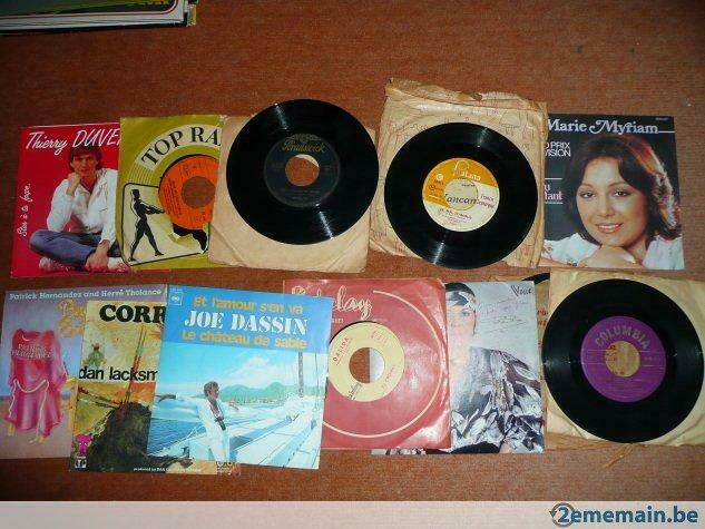 lot disques vinyles 45 tours, Enlèvement ou Envoi