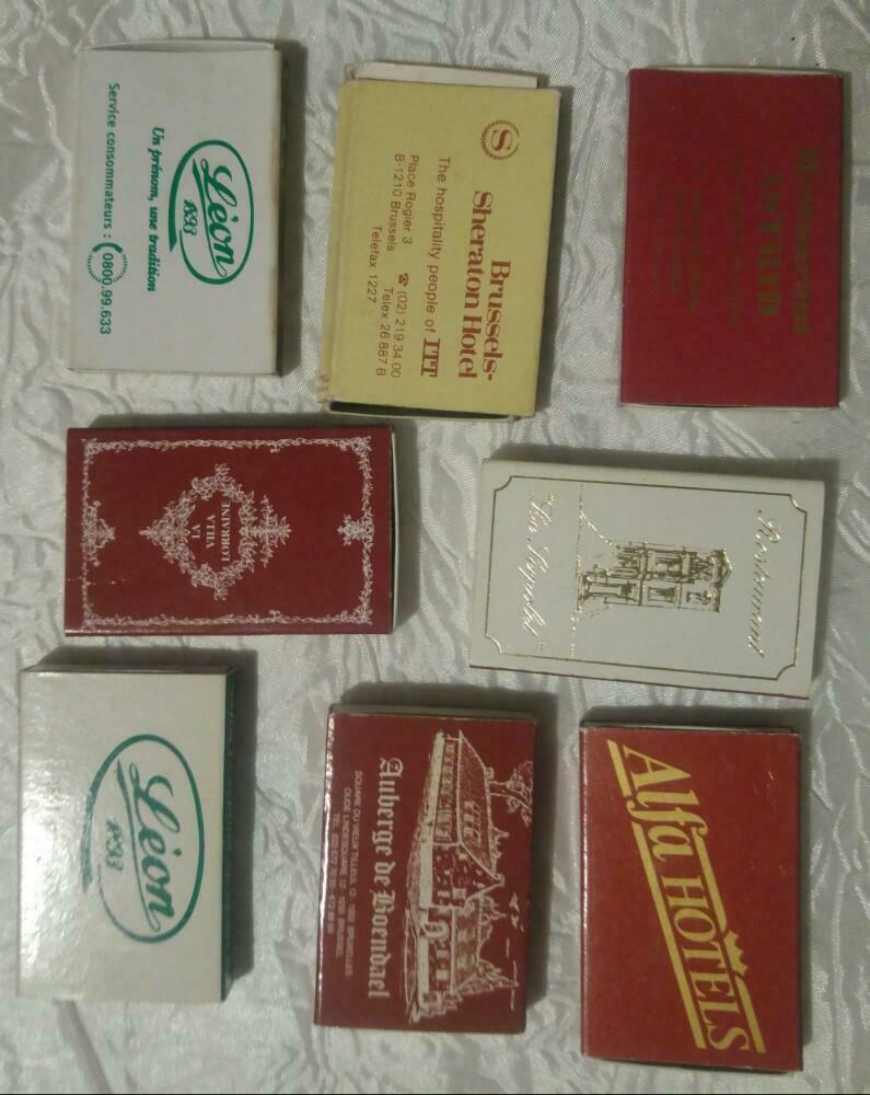 8 Allumettes Matches Luciferdoosjes, Collections, Articles de fumeurs, Briquets & Boîtes d'allumettes, Enlèvement ou Envoi, Utilisé