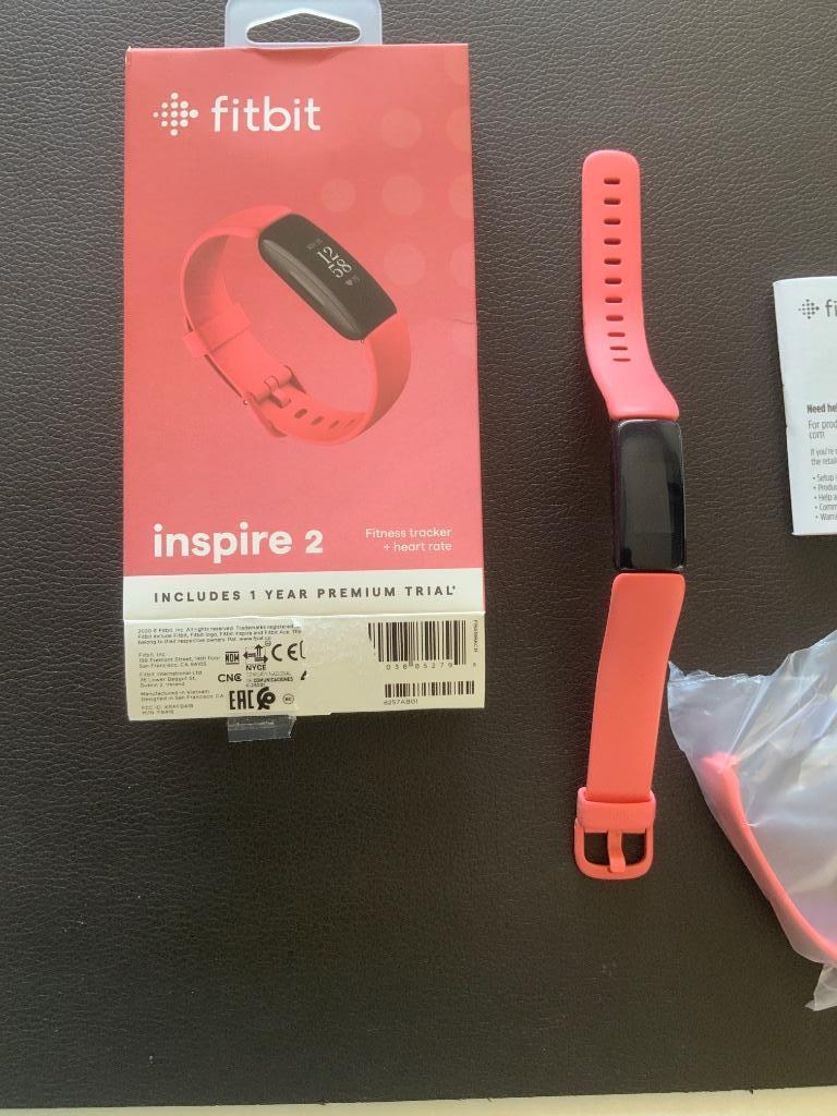 Fitbit inspireren 2, Enlèvement, Battement de coeur, Comme neuf, Rose