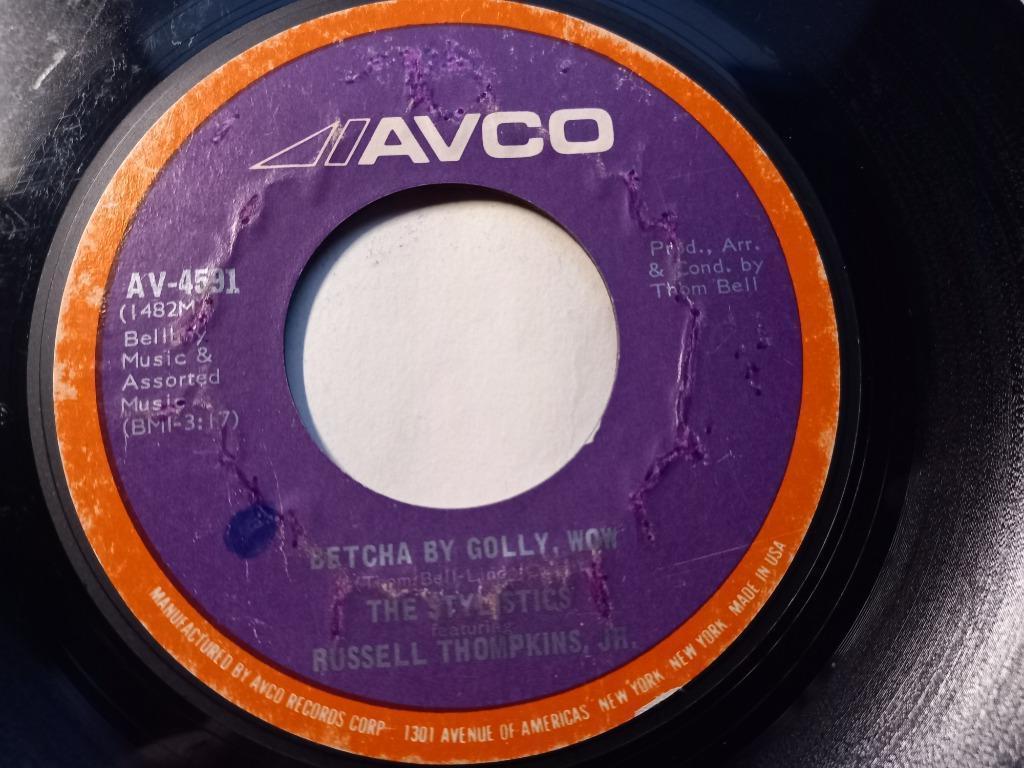 The Stylistics - Betcha de Golly, WOW / Ebony Eyes '7, Enlèvement ou Envoi, Utilisé, R&B et Soul