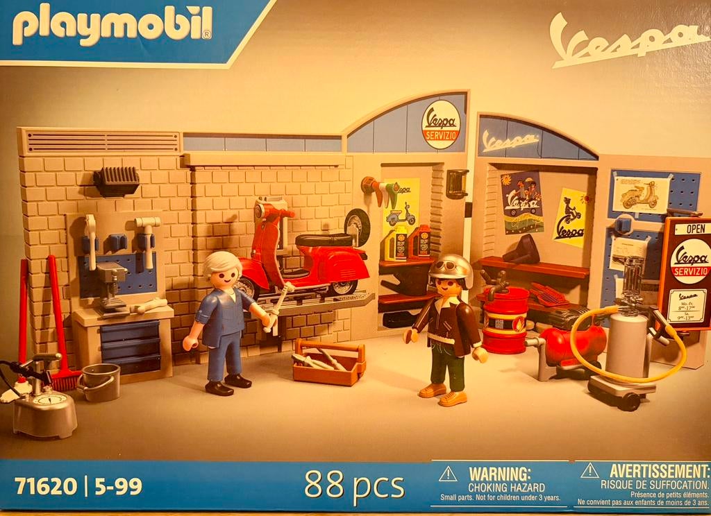 Playmobil Vespa garage 71620 nieuw, Kinderen en Baby's, Speelgoed | Playmobil, Ophalen of Verzenden, Nieuw, Complete set