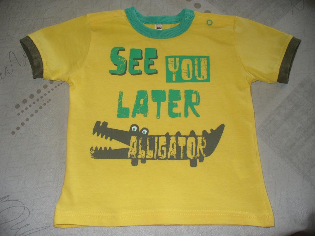 T-shirtje See You Later Alligator maat 86, Ophalen of Verzenden, Zo goed als nieuw, Jongetje, Shirtje of Longsleeve