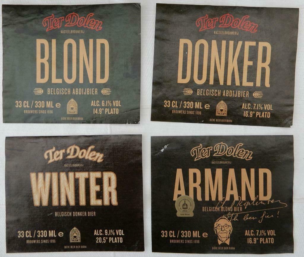 Bieretiketten Ter Dolen Brouwerij Ter Dolen (m5), Verzamelen, Ophalen of Verzenden, Gebruikt, Overige typen, Overige merken
