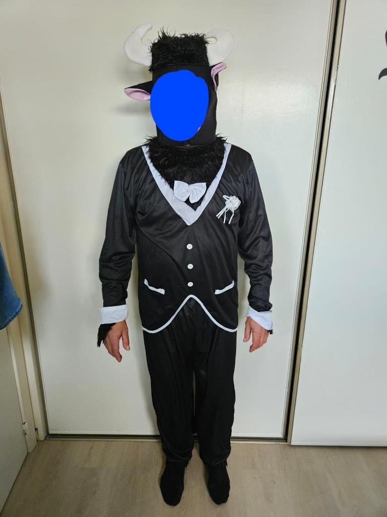 Carnival Bull, pantalon avec queue, gilet et tête, Enlèvement ou Envoi, Neuf