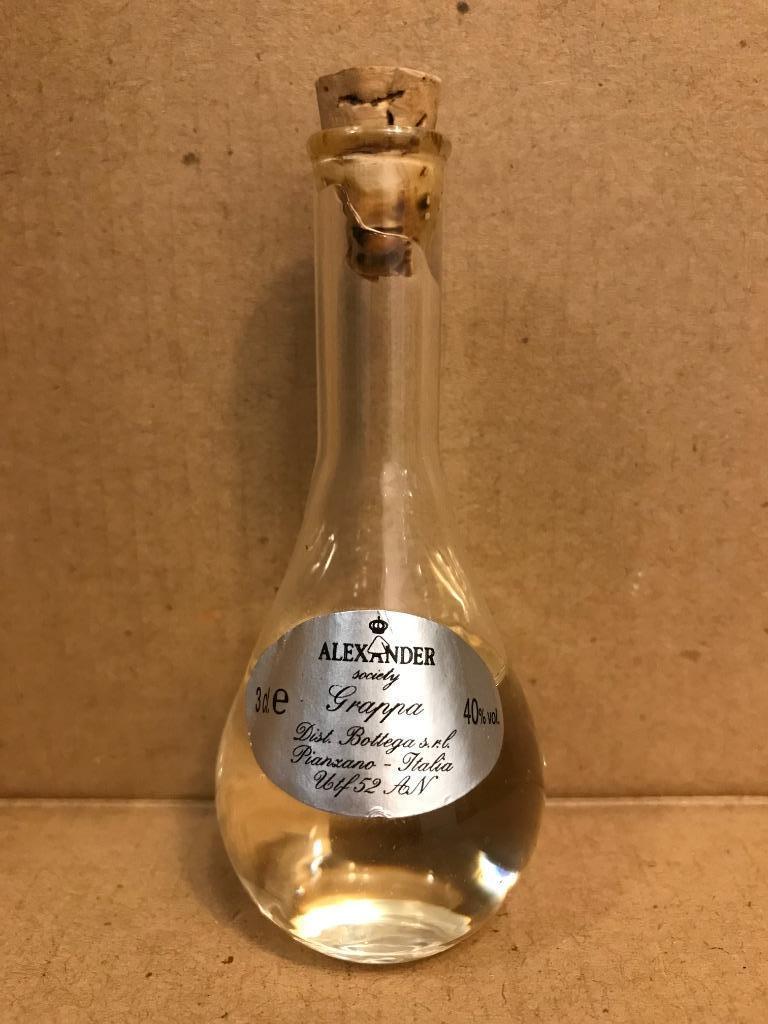 Grappa - Alexander Society - Proeffles alcohol - 3 cl, Ophalen of Verzenden, Italië, Overige typen, Vol